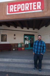Enrique Limon stands outside the offices of the Santa Fe Reporter. Photo by Amanda Tyler.