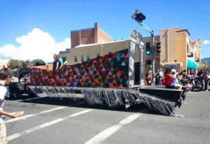 SFUAD'S float was a colorful representation of our school. 