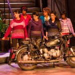 Cris Maass (far left) in Little Shop of Horrors. Photo by George Johnson.
