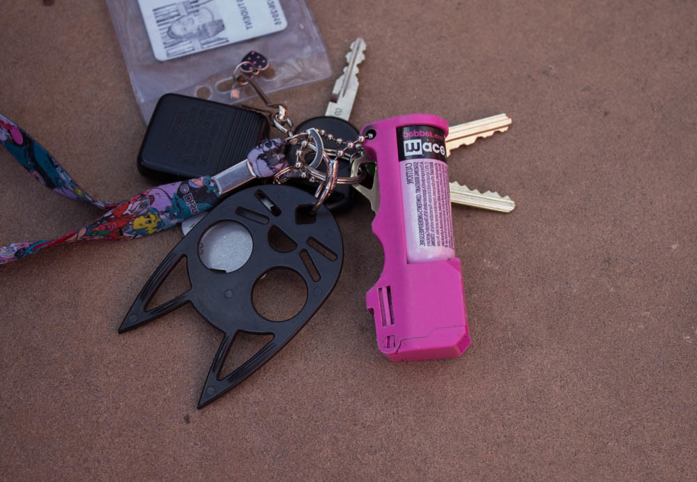 Many students more feel secure having pepper spray on them. Photo by Kyleigh Carter. 