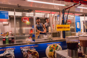 Craig and Derek are working at the Greek Grill food truck this year at the New Mexico State Fair in Albuquerque which is running Sept. 8th through Sept. 18th. Photo by Yoana Medrano. 