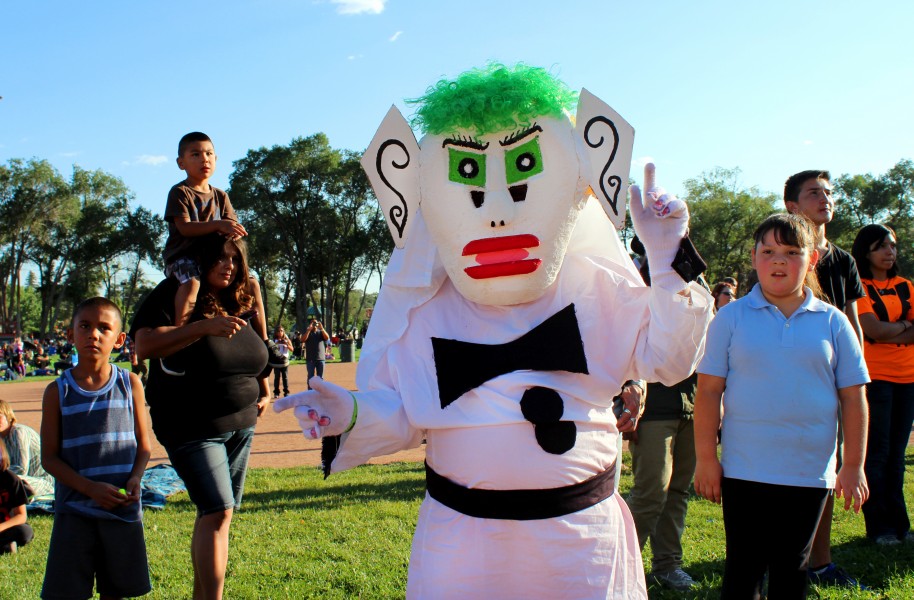 Even though Zozobra is an old tradition, kids are excited and enjoy participating in it every year.  