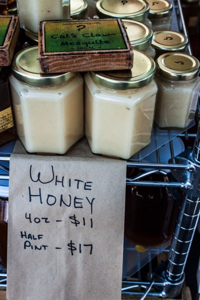 Legendary white honey in all of it’s glory. Photo by Chris Stahelin