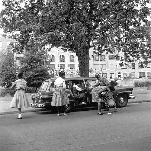 Desegregation of Central High School by The “Little Rock Nine”, Little Rock, 1956 Copyright Ernest C. Withers/Withers Trust
