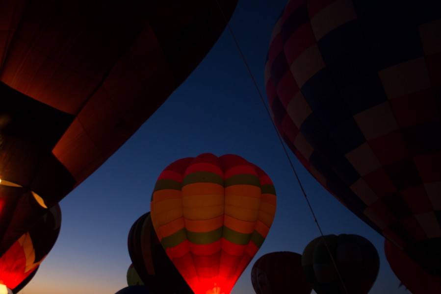 Balloons begin to light up left and right. Photo by Amanda Tyler.