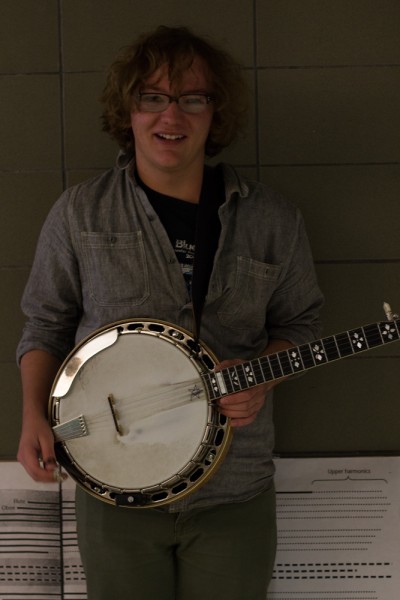 Ladies and Gentlemen, on the banjo, Sam Zickefoose. Photo by Amanda Tyler