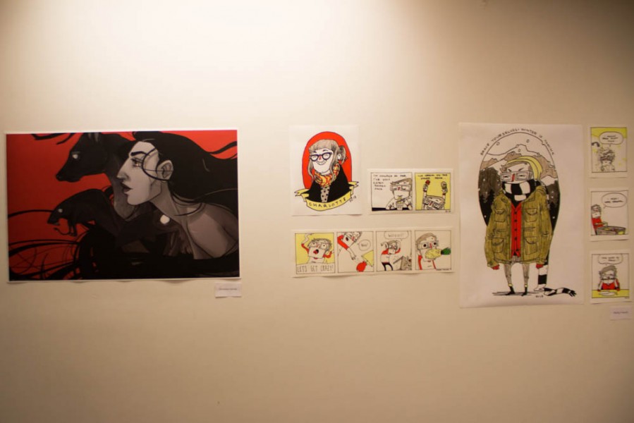 Artwork by Veronica Garcia and Shelby Criswell were a few of the pieces in the show.