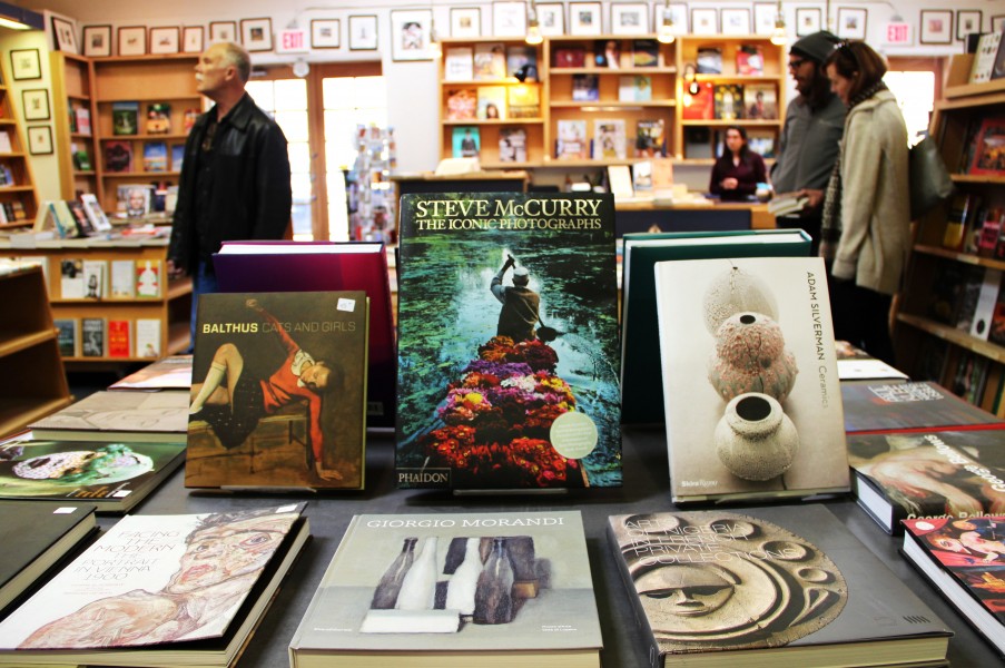 Shoppers can find books about art and photography. 