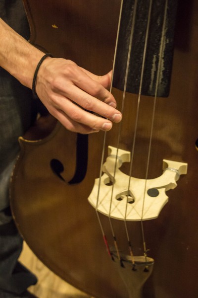 Dan Mench-Thurlow on the upright bass