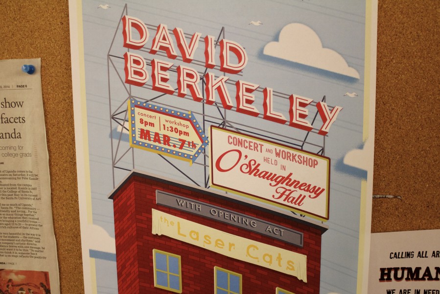 David Berkeley concert flyer. Photo by Charlotte Martinez