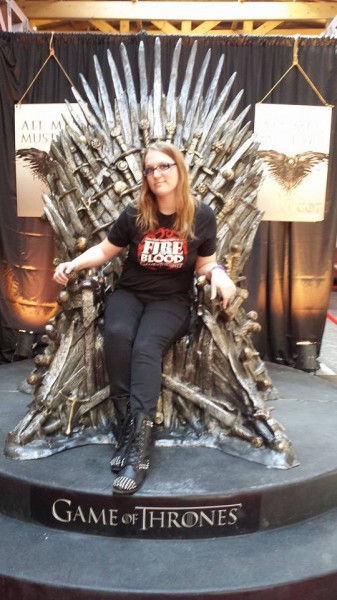 Amelia Wilson on the Iron Throne