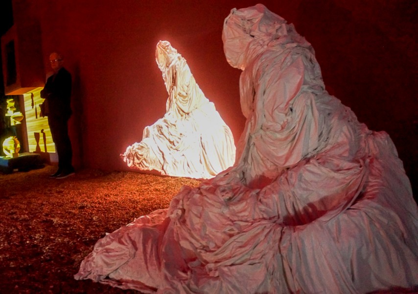 “Breath” video on sculpture by Phat Le. Photo by Luke Montavon 