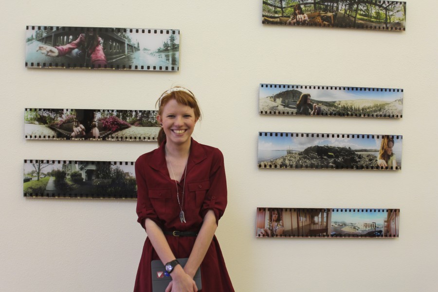 Grace Taylor with her thesis project