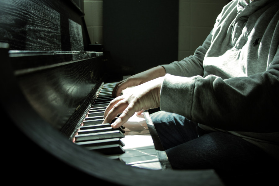 Since working at SFUAD, DeVillier hopes to learn piano. Photo by Cydnie Smith-McCarthy