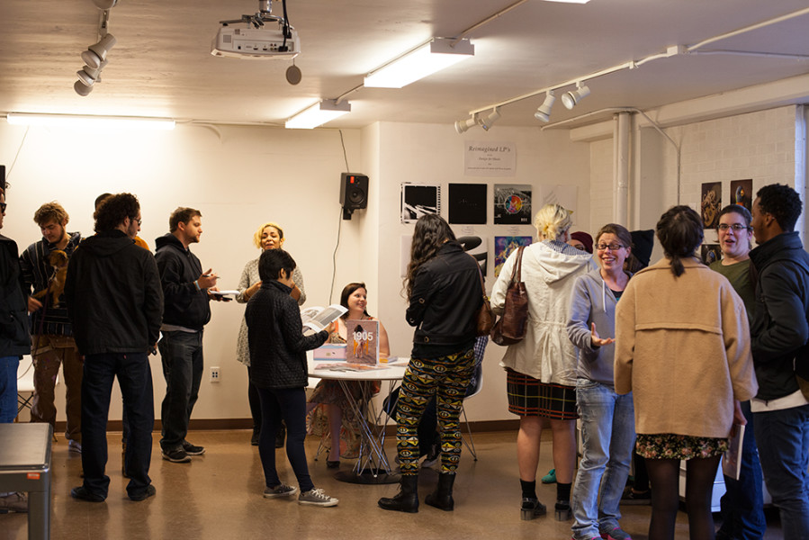 A lot of people showed up to the opening. Photo by René Bjorheim