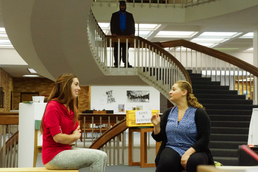 Musical theater workshop in Fogelson Library on May, 6, 2015. Photo by Luke E. Montavon