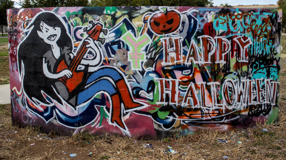 Some students on campus are already excited for Halloween! Photo by Kyleigh Carter. 