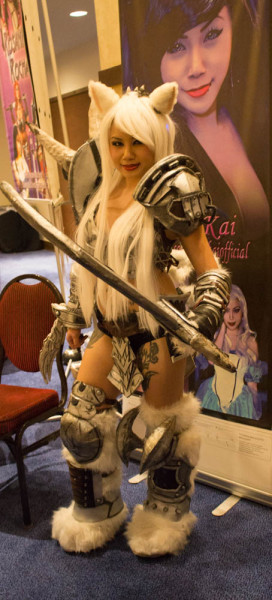 Cosplayer Ashe Kai poses for a picture. Photo by Christy Marshall 