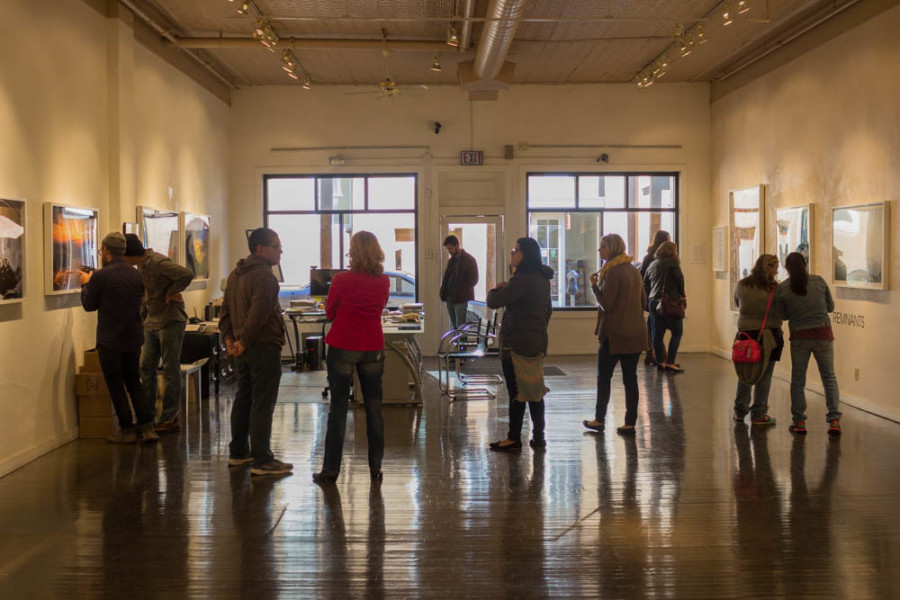 The Gallery and Museum Practices class in Monroe Gallery. Photo by Kyleigh Carter.