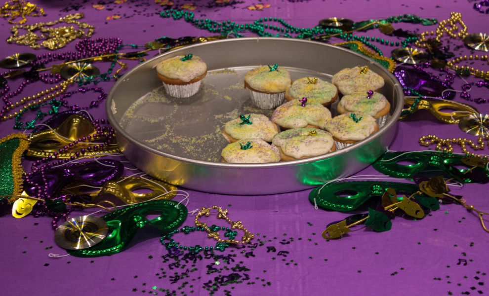 The King Cake cupcakes were a big hit. Photo by Kyleigh Carter. 