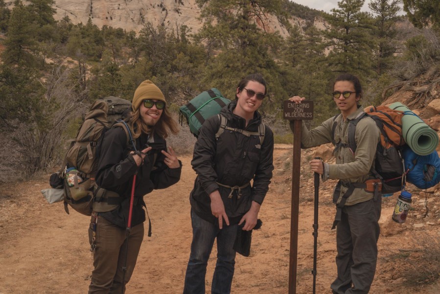 Over spring break, Richard Sweeting went on a four day backpacking trip in Zion National Park. Photo by Kelvin James Duval
