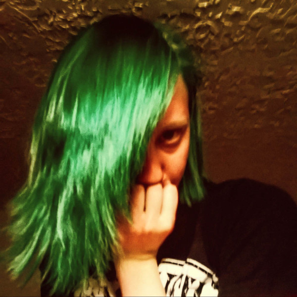 I dyed my hair green for St. Paddy’s day. Photo by Christy Marshall