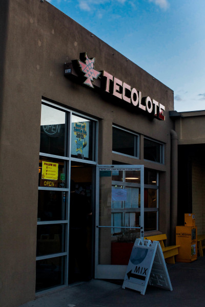 Outside view to the restaurant Tecolote where the mixer was held. Photo by Whitney Wernick.