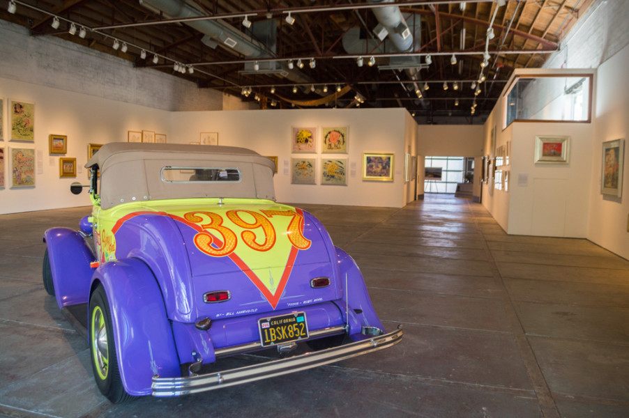 Featured artist at CCA, Robert Williams, not only paints on canvas but also designs hotrods.
Photo by Jennifer Rapinchuk