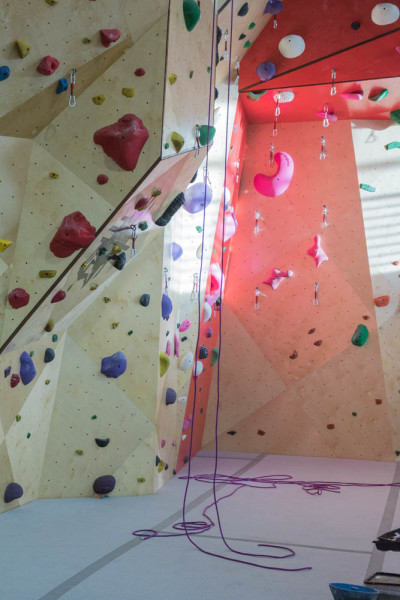 Some routes to be tried when the new Santa Fe Climbing Center re-opens. Photo by Kaitlyn Sims.