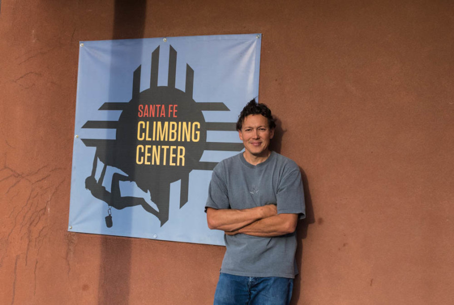 Andre Wiltenburg is the owner of Santa Fe’s improved Climbing Center. Photo by Kaitlyn Sims.