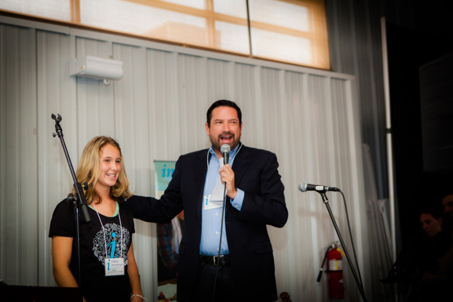 Hayley Ammerman attended several political meetings with Mayor Javier Gonzales. Photo provided by Inspire Santa Fe