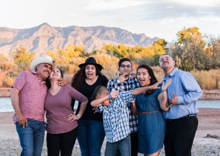 “Let’s take a silly one” shouted my youngest nephew while shooting a family portrait. Photo by Yoana Medrano. 
