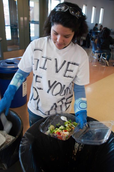 Morelia Cuevas established a composting system at her high school before graduating. Photo provided by Inspire Santa Fe. 