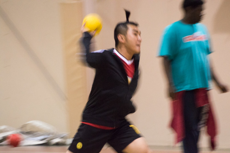 In the context of art school, dodgeball is no longer a feared middle school activity. Photo by Jennifer Rapinchuk
