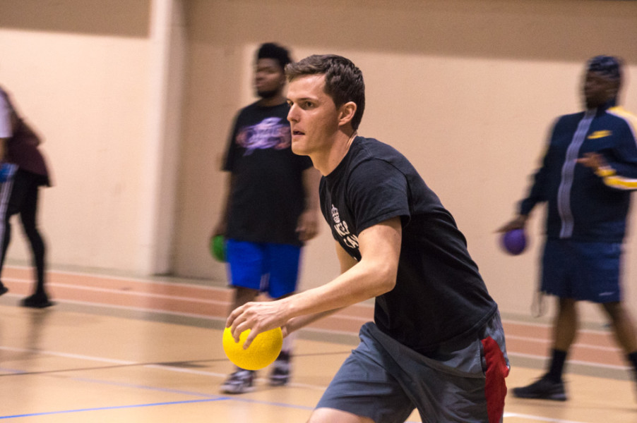 Dodgeball is face-paced, perfect to expel all extra energy and tension after a long day of classes. Photo by Jennifer Rapinchuk