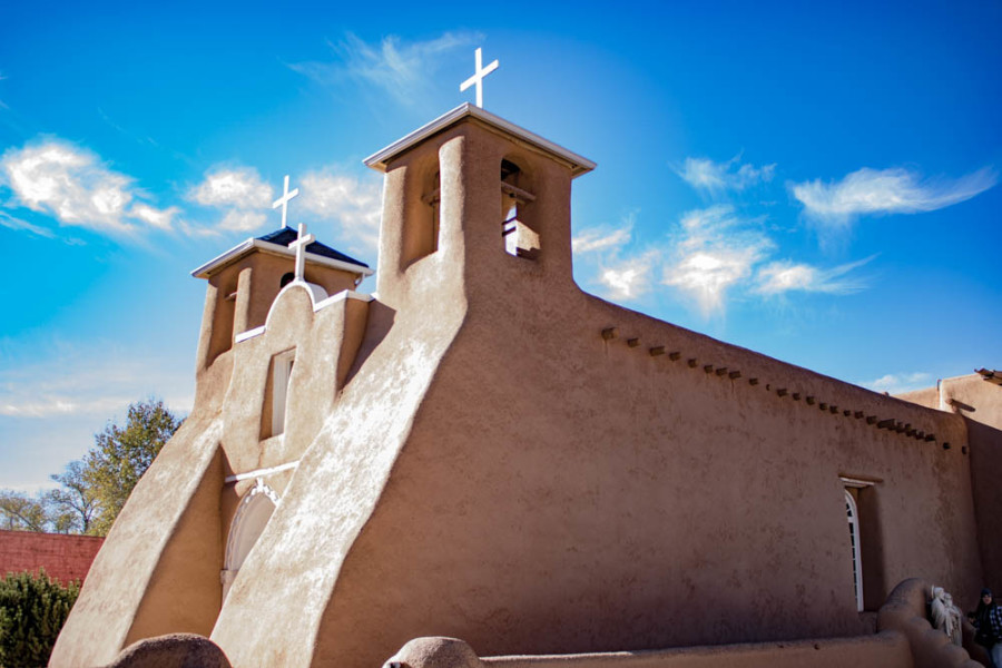 San Francisco de Assisi Mission Church is located on the historic plaza in Ranchos de Taos, near Taos, NM. Photo by Chris Dorantes