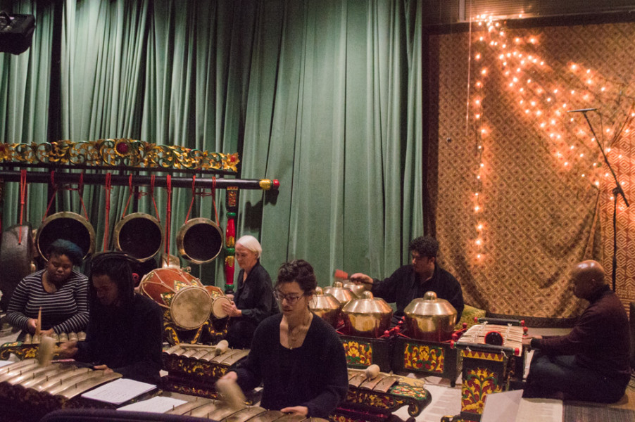 The Gamelan ensemble is made up of a variety of percussion instruments that altogether create a very cinematic and ambient sound. Photo by Jennifer Rapinchuk.