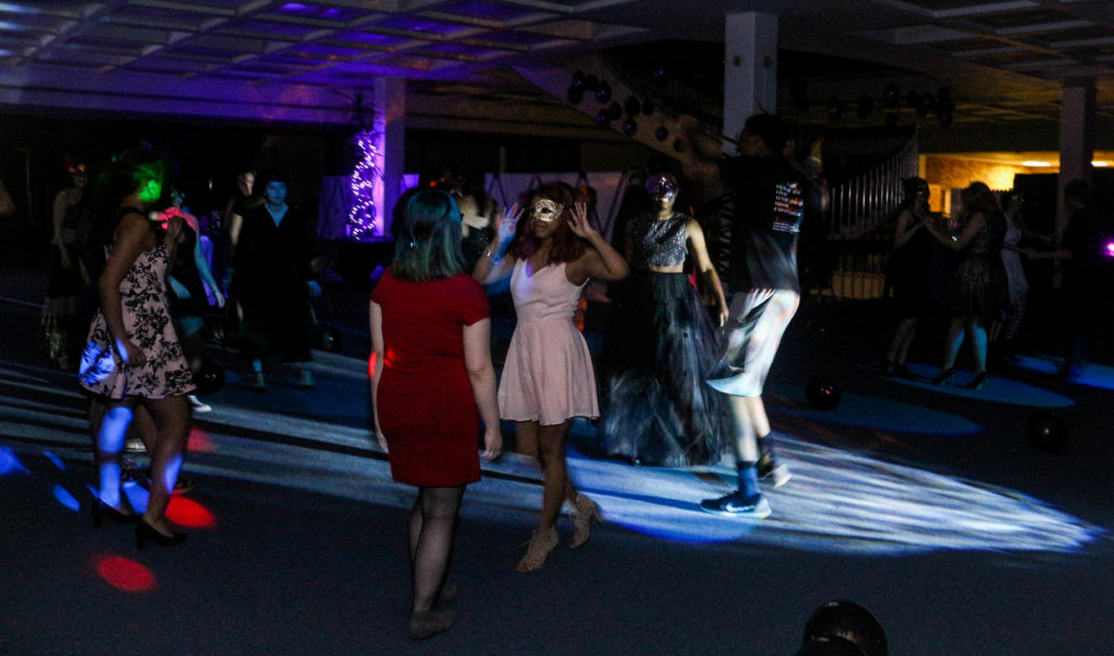 Students dancing to the beat of music in The Masquerade Ball. Photo by Hawie Reyne Veniegas