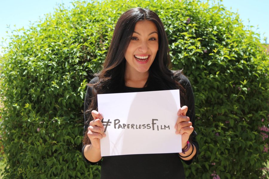 Amy Puente participates in the hashtag movement #immigratedfrom