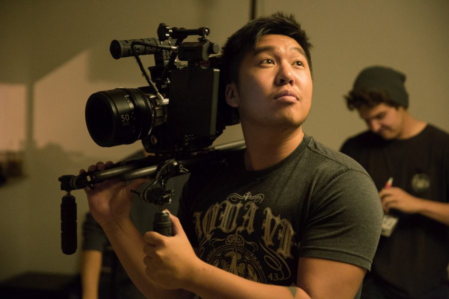 Santa fe University of Art and Design senior Philip Hoang is the cinematographer in the student-produced film “Hear Me Out.” Photo by Jason Stilgebouer