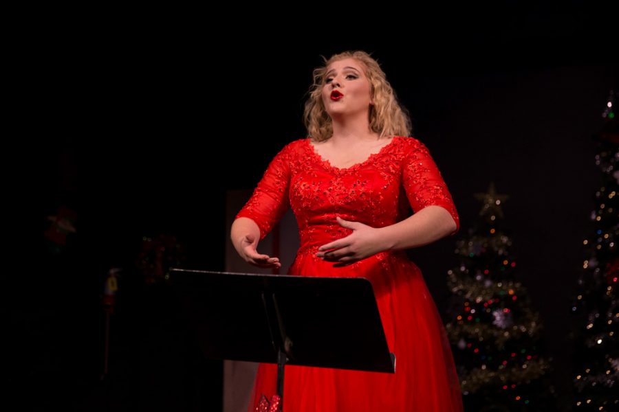 Kayla Marie Casiano performs as one of the main characters in the ‘The Semi-Amazing, Sort of Sensational, Almost Unbelievable Christmas Spectacula.r’ photo by Jason Stilgebouer .